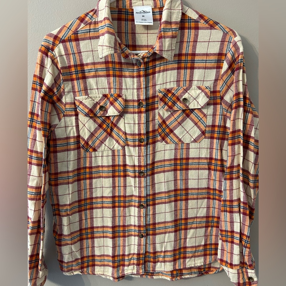 Women's Plaid Button Down Shirt - Multicolor